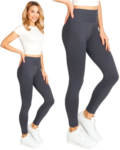Legginsy Damskie Długie Wysoki Stan NOVITI S