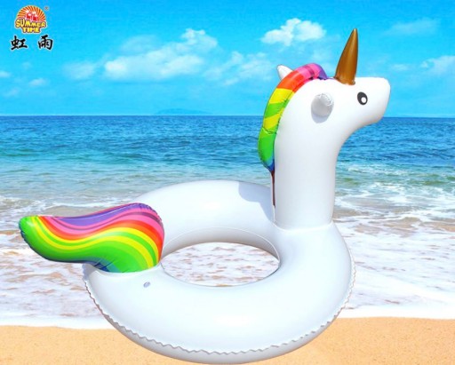 Кольцо для плавания Водный матрас Unicorn 90см