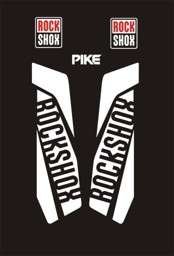 Наклейки на пик -рок -shox для вилки с амортизатором