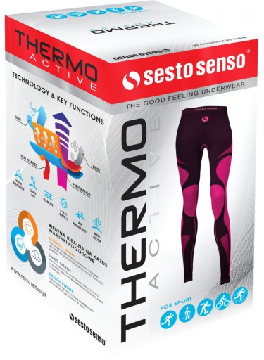 SESTO SENSO женские брюки THERMOACTIVE, теплые термолеггинсы - M