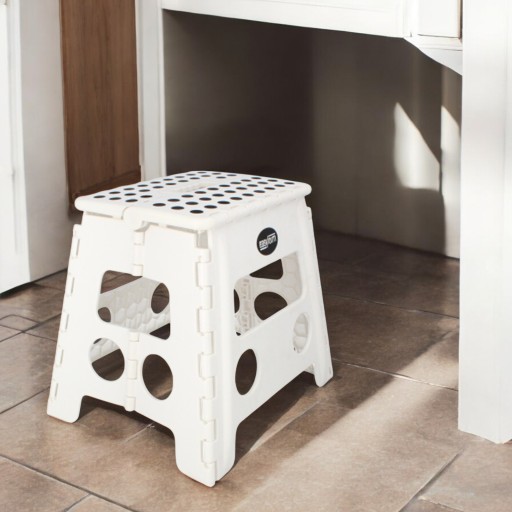 TABORET STOŁEK SKŁADANY ANTYPOŚLIZGOWY KRZESŁO PODEST 150KG 32CM
