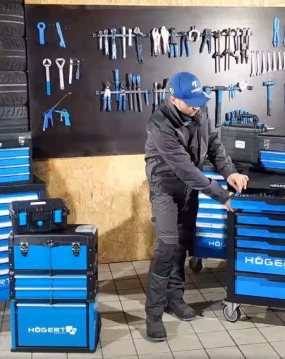 HOGERT HT7G052 ТЕЛЕЖКА ДЛЯ ИНСТРУМЕНТОВ, 171 шт.