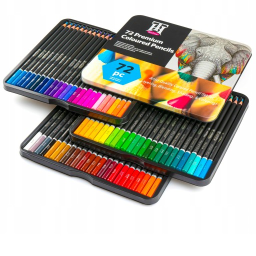 НАБОР ПРОФЕССИОНАЛЬНЫХ КАРАНДАШЕЙ PRO COLOR ДЛЯ РАСКРАСКИ РИСОВАНИЯ 72в1