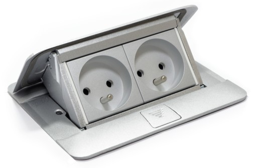 Розетка ALUMINIUM POPUP, оснащенная 054011