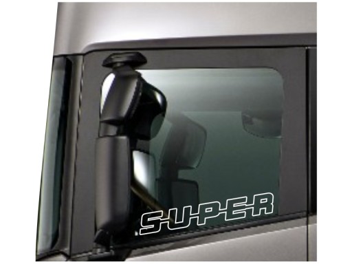 Наклейка SUPER Scania на грузовик, окно * ЦВЕТА * 50см