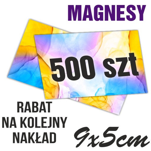 ВИЗИТКИ МАГНИТНЫЕ 9Х5см 500 шт.