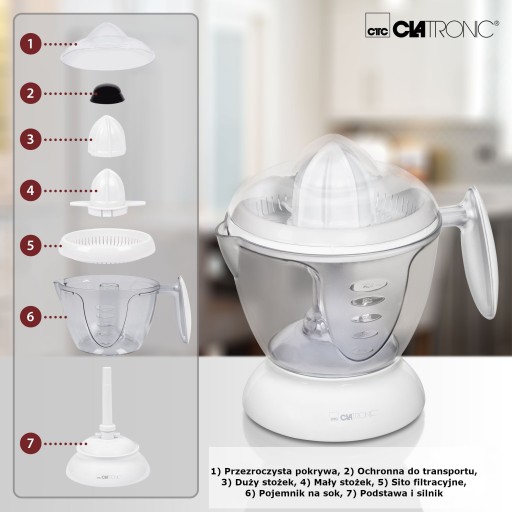 ЦИТРУСОВАЯ СОКОВЫЖИМКА, ЭЛЕКТРИЧЕСКАЯ, МОЩНАЯ, СОКОВЫЖИМКА Clatron
