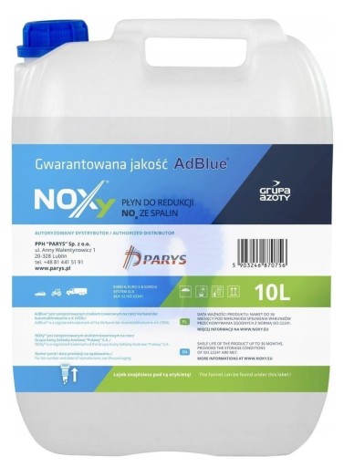 NOXy AD BLUE ADBLUE КАТАЛИЧЕСКАЯ ЖИДКОСТЬ DPF 10 литров