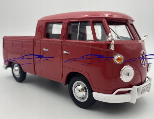 Пикап VW Type 2 T1 с двойной кабиной 1:24 Motormax 79343