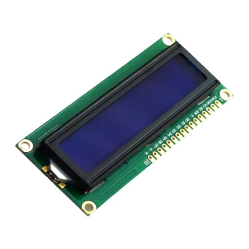 WYŚWIETLACZ MONITOR LCD 2x16 HD44780 1602 NIEBIESKI ZGODNY Z ARDUINO 5V DC