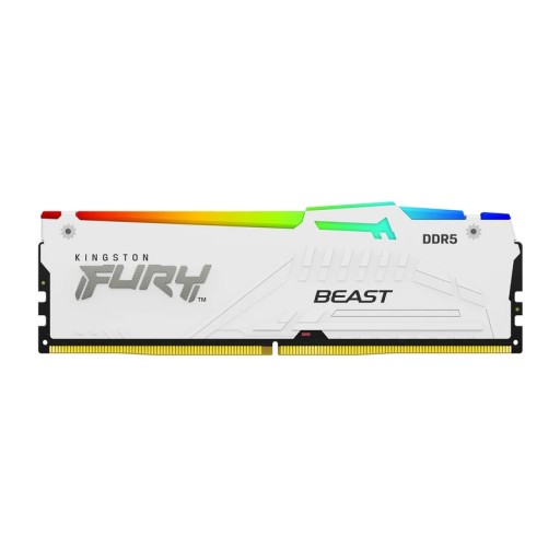 KINGSTON DDR5 32 ГБ 6400 МТ/с CL32 DIMM FURY Beast White RGB XMP