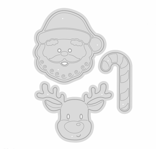 DPCRAFT НАБОР ДЛЯ ВЫРЕЗКИ САНТА И ОЛЕНЬ