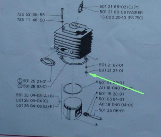 Гайки болтов цилиндра PS. 80 180 280. Долпима