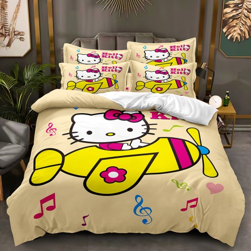 КОМПЛЕКТ ПОСТЕЛЬНОГО ПРИНАДЛЕЖНОСТИ, НАВУШКА 200х220 HELLO KITTY