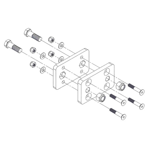 ADAPTER DLA ZACZEPU SZCZĘKOWEGO DO KULI 90 MM