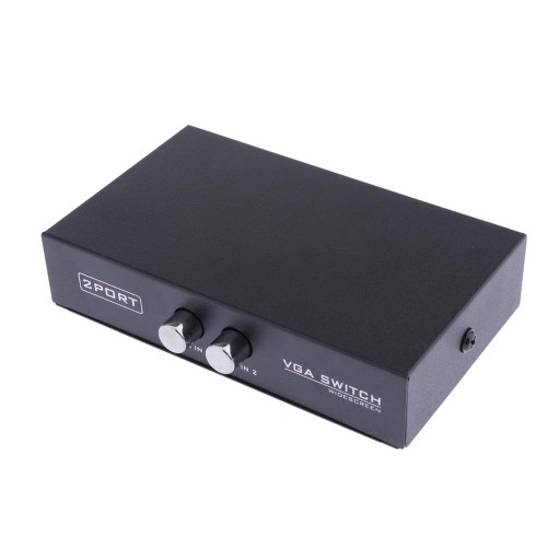2x1 SVGA 2-портовый VGA аудио-видео коммутатор
