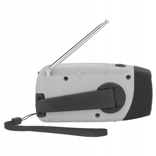 RADIO SŁONECZNE Z KORBĄ RĘCZNĄ LED USB Z BATERIĄ