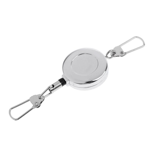 Breloczek do wędkowania muchowego Zinger 50 cm Zwijacz Lina stalowa Zaciski