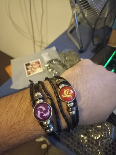 GENSHIN IMPACT COSPLAY БРАСЛЕТ 7 СИМВОЛОВ