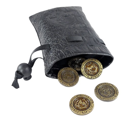 ŻYWIOŁY ZESTAW 4 METALOWYCH MONET LARP RPG