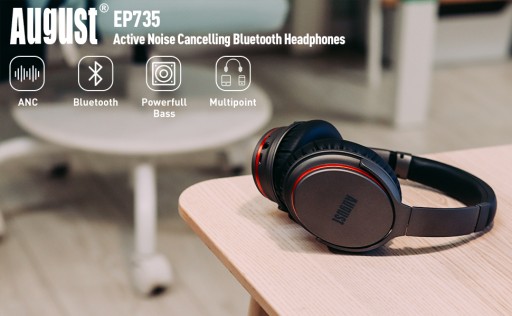 August EP735 AptX Bluetooth-наушники с ANC