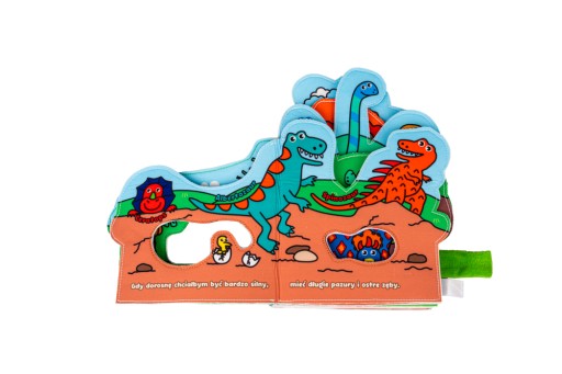 Edukacyjna Miękka Książeczka Świat Dinozaurów 0+