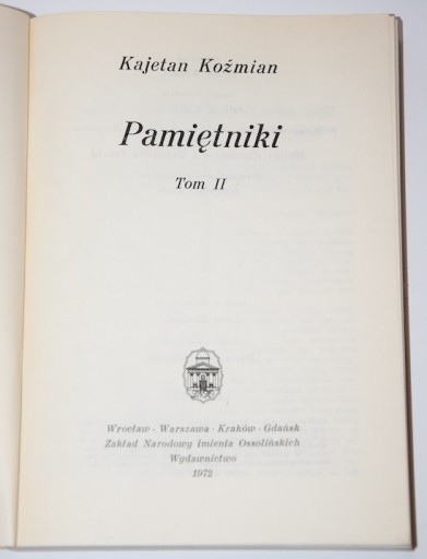 КОЖМЯН Каетан - Дневники, 1-3 комплекта