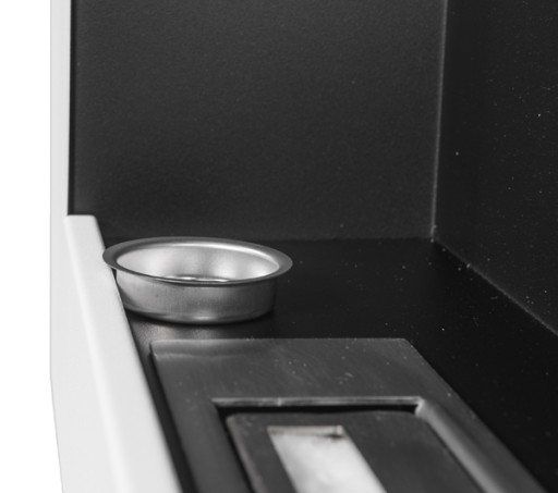 BIOKOMINEK S-Line 3D BOX z SZYBĄ 120 biały STOJĄCY