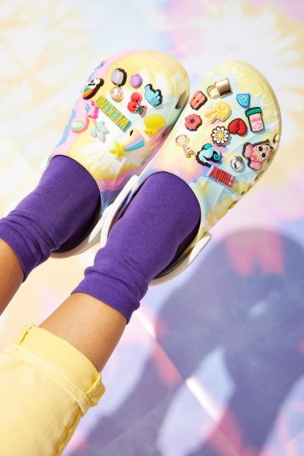 Детская обувь Шлепанцы Сабо Crocs Baya Glitter Kids 207014 Сабо 22-23