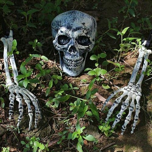Хэллоуин декоративный череп и кость руки