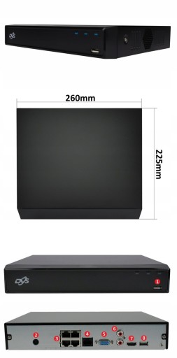 КОМПЛЕКТ IP-МОНИТОРИНГА 4 КАМЕРЫ 8MPX 4K POE 1ТБ