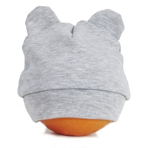 ХЛОПКОВЫЕ ШАПКИ ДЛЯ НОВОРОЖДЕННЫХ, цвета TEDDY