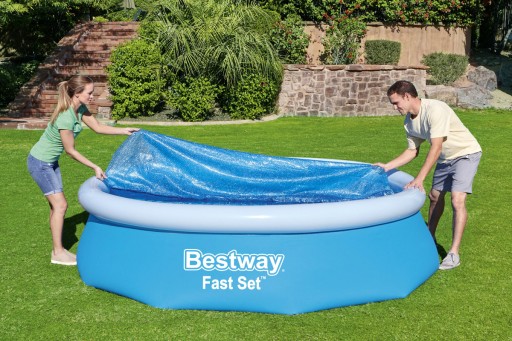 Pokrywa Solarna Termiczna Plandeka Przykrycie na Basen BESTWAY 305 cm 58241