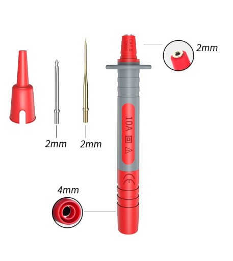 ИЗМЕРИТЕЛЬНЫЙ НАКОНЕЧНИК ИЗМЕРИТЕЛЬНЫЙ ЗОНД, ТОНКАЯ ИГЛА SMD, 2 ШТ. НАБОР