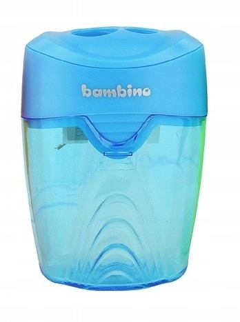 ДВОЙНАЯ ТОЧИЛКА BAMBINO С КОНТЕЙНЕРОМ