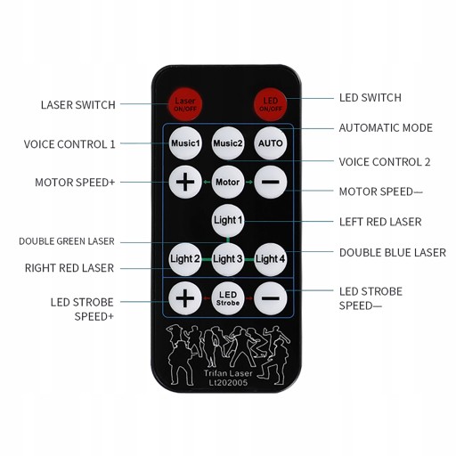 9-глазый лазерный сценический светильник DMX512