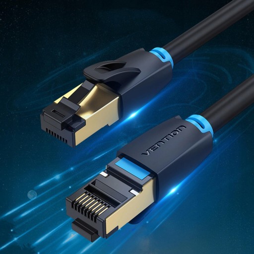 Ethernet-кабель Cat-8, 40 Гбит/с, 2000 МГц, плоский кабель