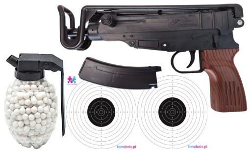 Scorpion KARABIN SPRĘŻYNOWY Replika NA KULKI 6mm Air Soft Gun + GRANAT 800
