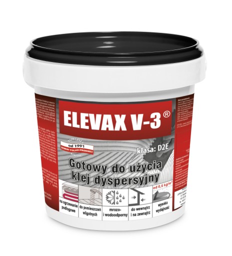KLEJ drewna płytek kamienia MROZOODPORNY GOTOWY forniru D2 0,8kg