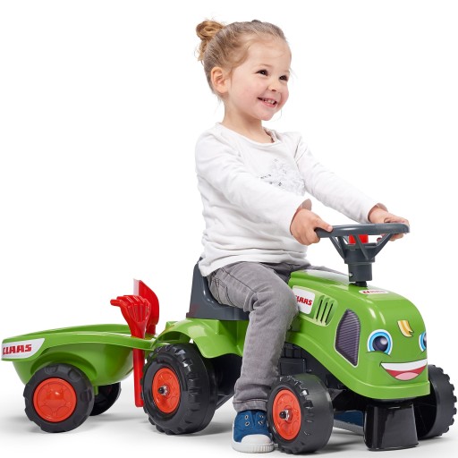 Трактор FALK Baby Claas Green с прицепом