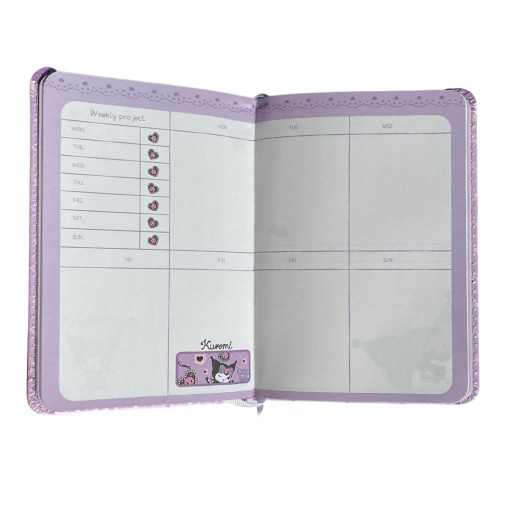 Блокнот Kuromi Fairy Tale Hello Kitty Planner A5, фиолетовый