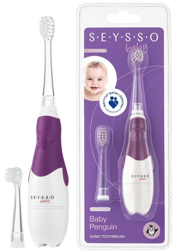 Звуковая электрическая зубная щетка SEYSSO BABY для детей 0-3 лет
