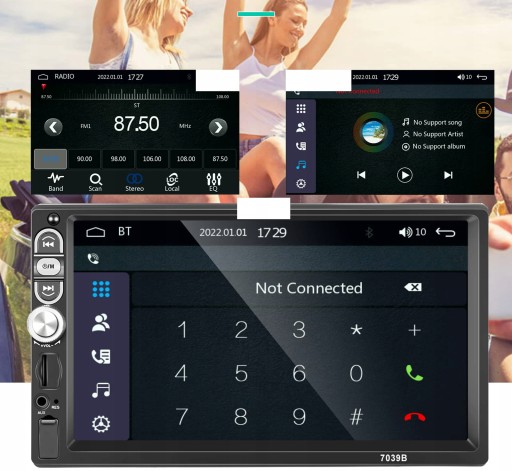 АВТОМОБИЛЬНОЕ РАДИО 1 DIN ANDROID КАМЕРА ЗАДНЕГО НАЗНАЧЕНИЯ FM