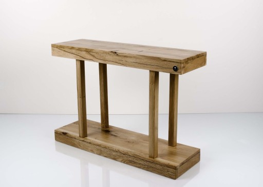 KONSOLA Dębowa Loft DREWNO LITE 140 cm SKD-206