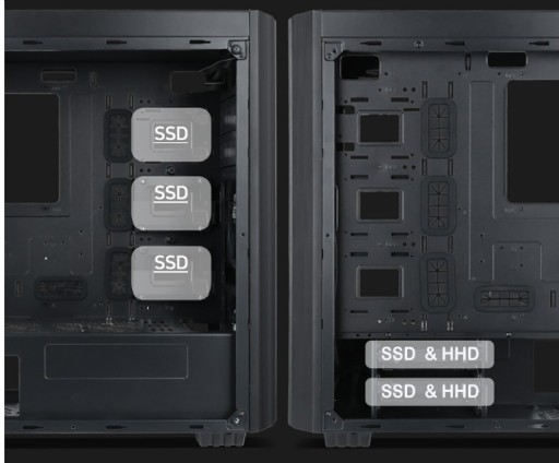 Корпус Gembird K500 MIDI TOWER USB-C 2 X USB 3.O
