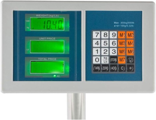 ЭЛЕКТРОННЫЕ СКЛАДСКИЕ МАГАЗИНСКИЕ ВЕСЫ 150 кг ЖК-ПЛАТФОРМА ТОВАРНЫЕ ВЕСЫ