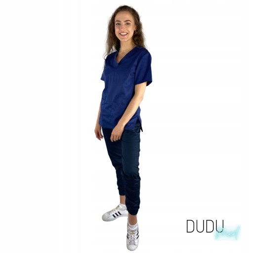 Брюки медицинские эластичные DuduMed Темно-Синие M