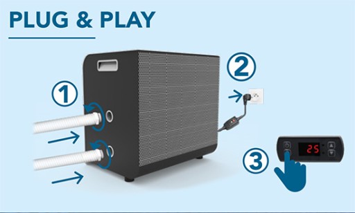Тепловой насос Poolex Mag5Fi WIFI NO FROST 5 кВт, полный инвертор, 20–35 м³
