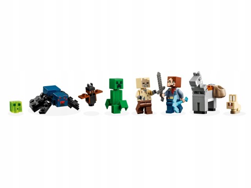 LEGO MINECRAFT 21263 BADLANDS MINE CREEPER ПАУК УМЕНЬШАЕТ ТНТ ВЗРЫВ