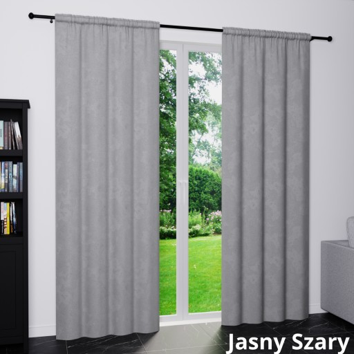 Zasłona gotowa welurowa 140x250 zasłony velvetowe duży wybór zasłonki żabki